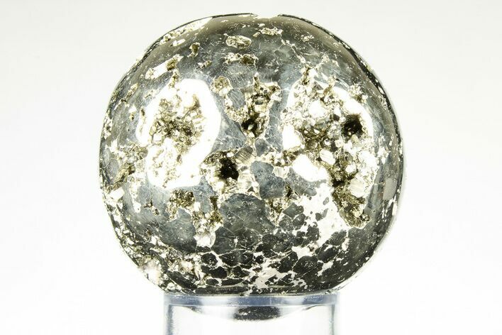 Polished Pyrite Sphere - Peru #195525
